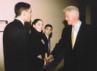 Christopher, Michelle and Alexander honored by President Clinton 